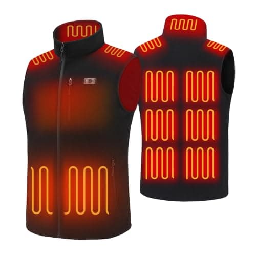 VENTROLLO Heated Fleece Vest, 15 Zones