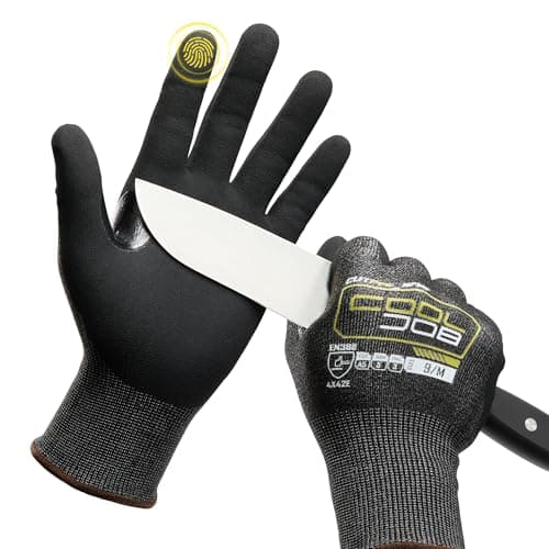 COOLJOB A5 Cut-Resistant Gloves (Fiberglass-Free)